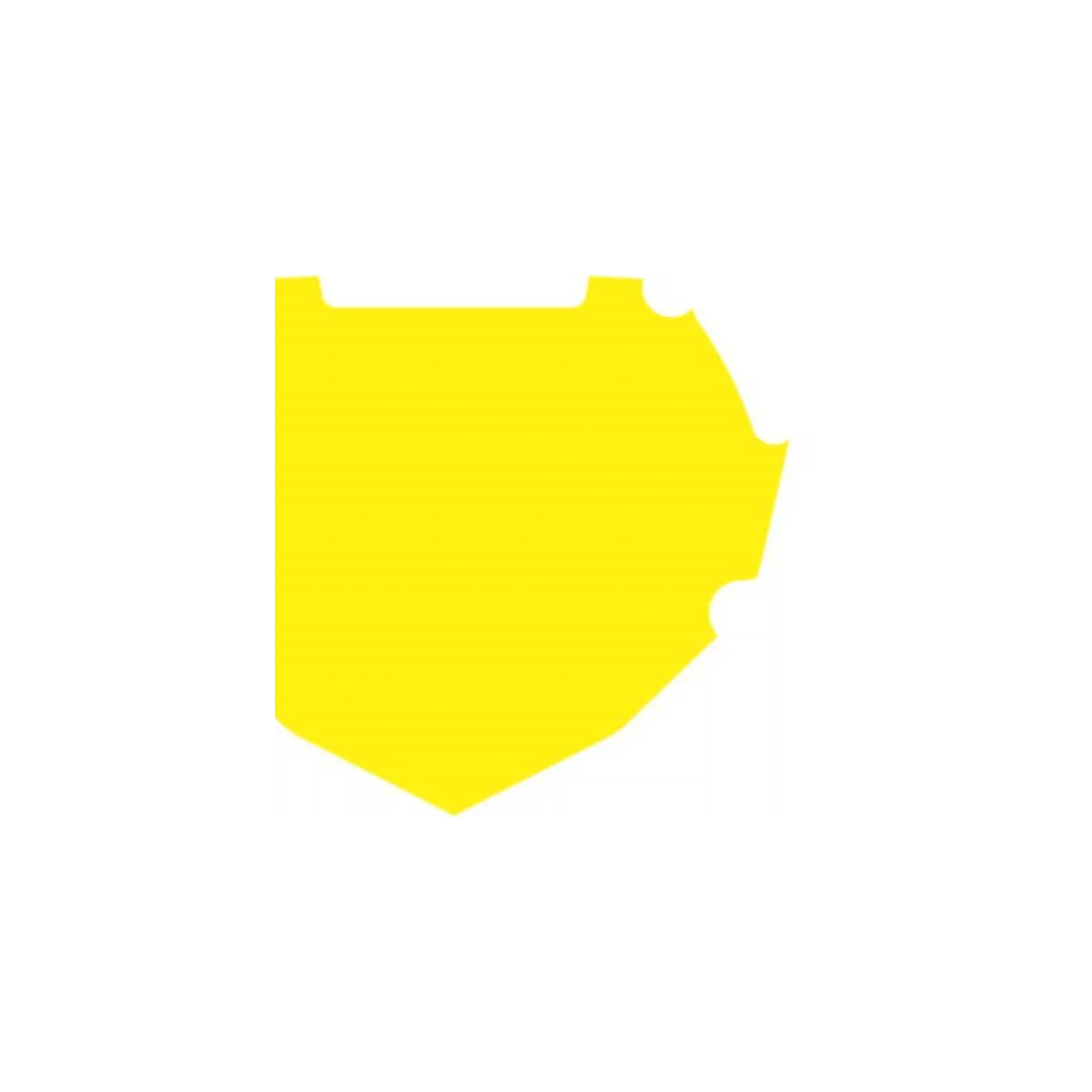 Box Two Number Palette Decal Yellow